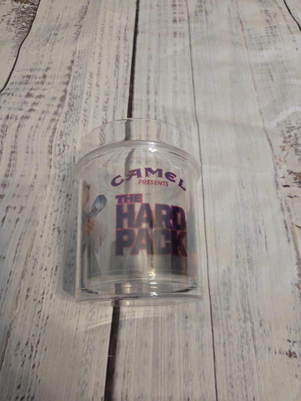 The Hard Pack Clear Promotional Cup - Purple Accent